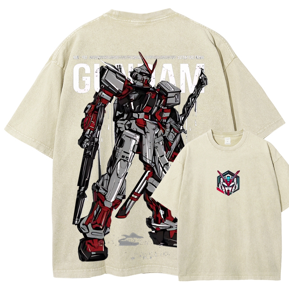 Gundam Astray Red Frame | Unisex Fit Washed T-Shirt 2512000824