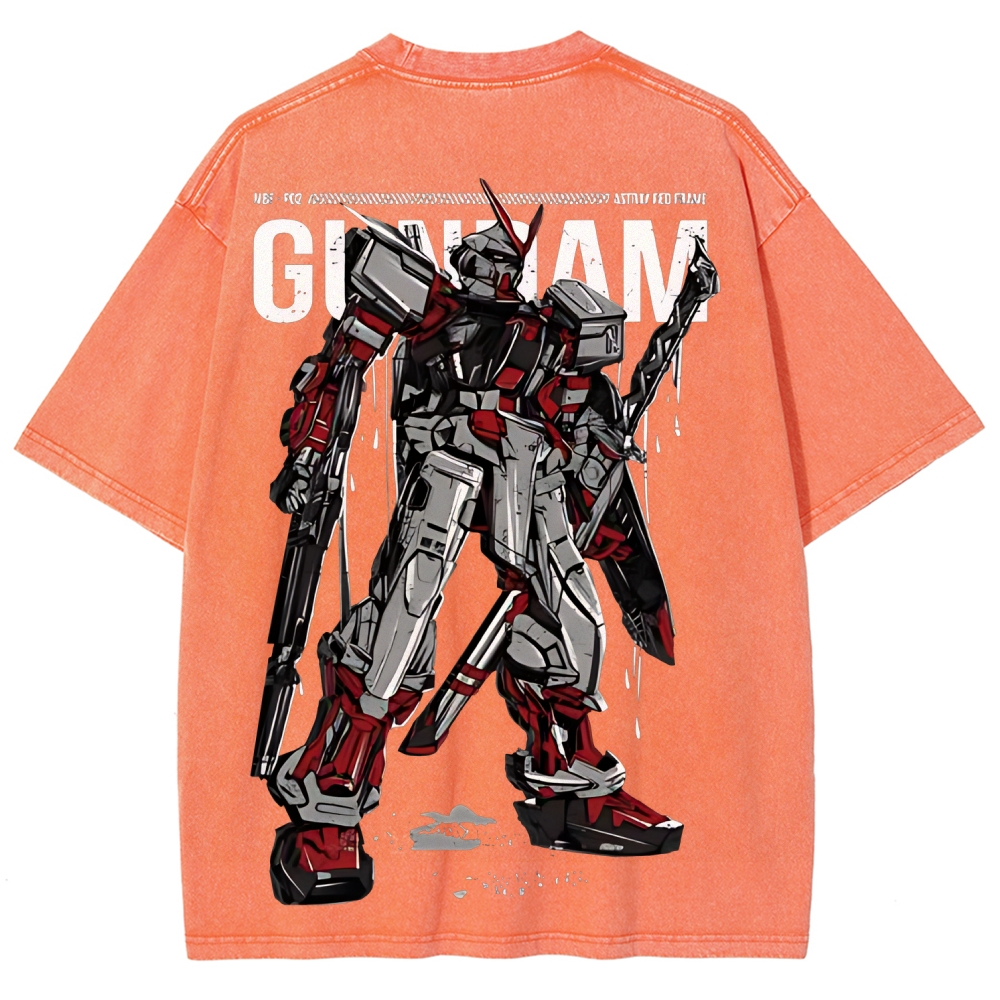 Gundam Astray Red Frame | Unisex Fit Washed T-Shirt 2512000824