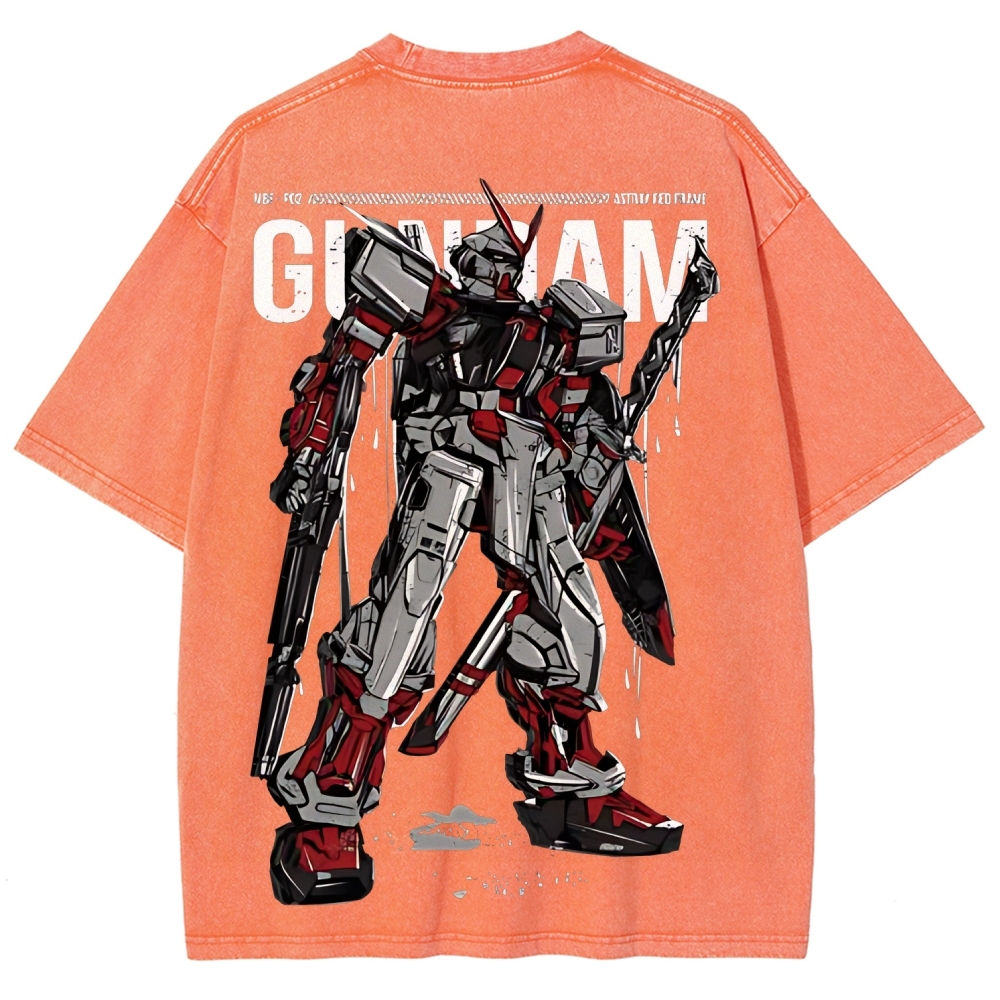 Gundam Astray Red Frame | Unisex Fit Washed T-Shirt 2512000824
