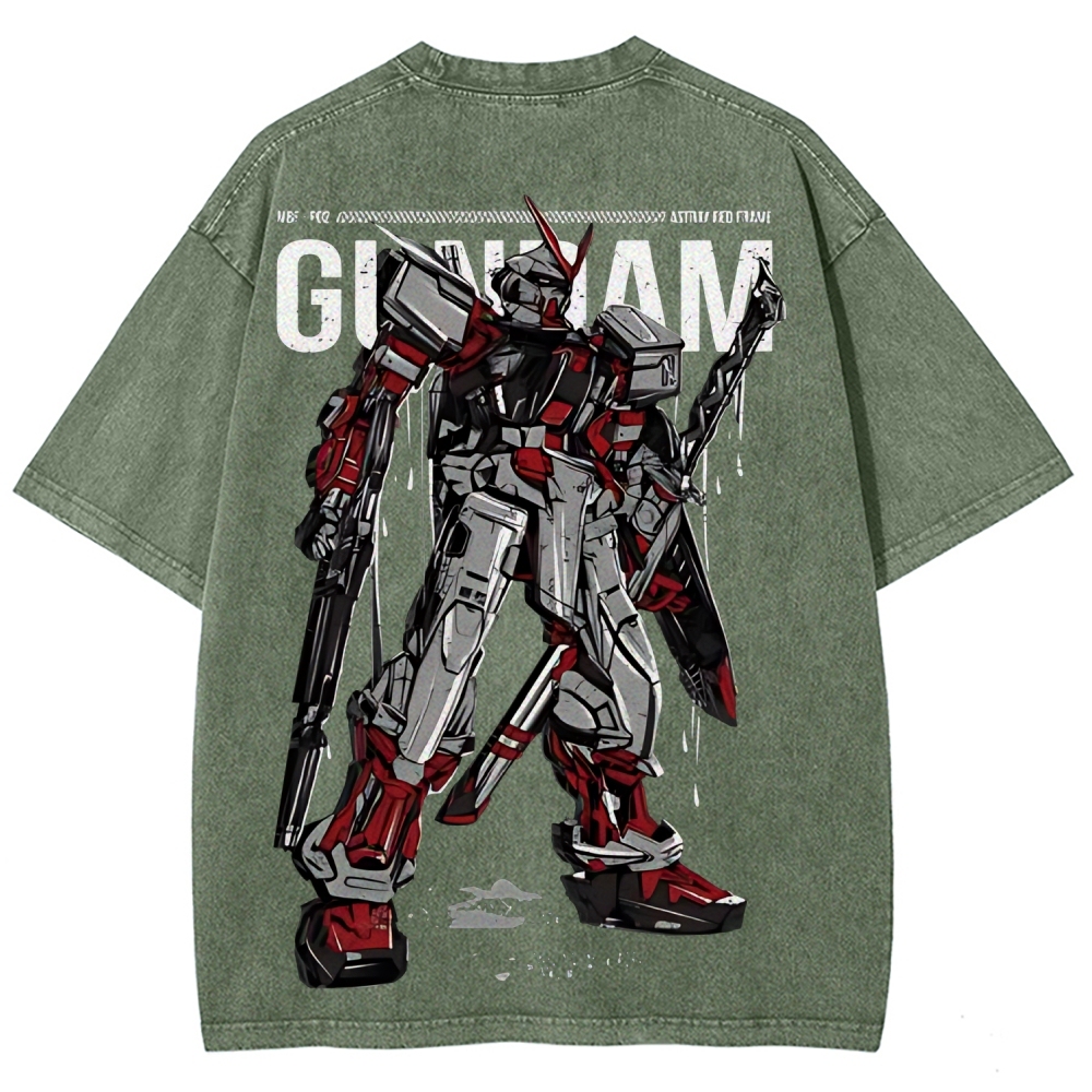 Gundam Astray Red Frame | Unisex Fit Washed T-Shirt 2512000824