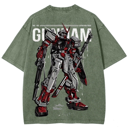 Gundam Astray Red Frame | Unisex Fit Washed T-Shirt 2512000824