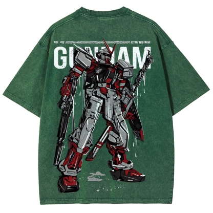 Gundam Astray Red Frame | Unisex Fit Washed T-Shirt 2512000824