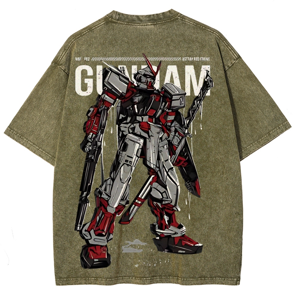 Gundam Astray Red Frame | Unisex Fit Washed T-Shirt 2512000824