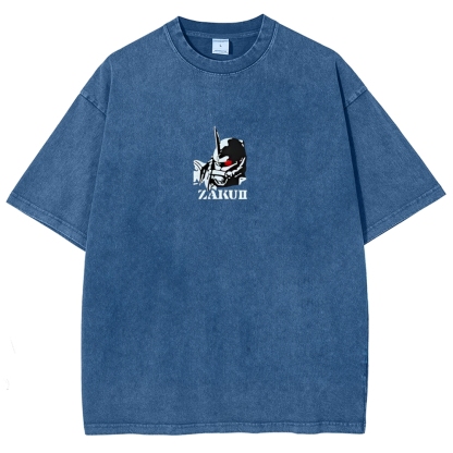 Gundam Mobile Suit Zaku II MS-065 | Unisex Fit Washed T-Shirt 2512000828