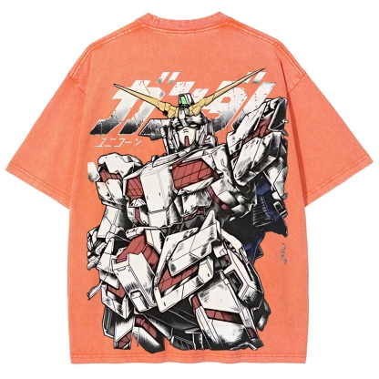 RX-78-2 RX-0 Unicorn Gundam | Unisex Fit Washed T-Shirt 2512000836