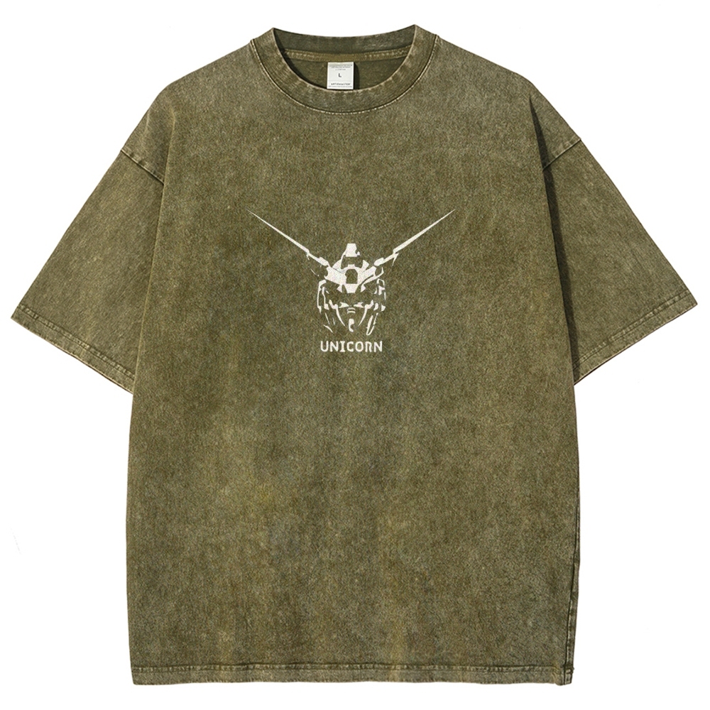 RX-78-2 RX-0 Unicorn Gundam | Unisex Fit Washed T-Shirt 2512000836