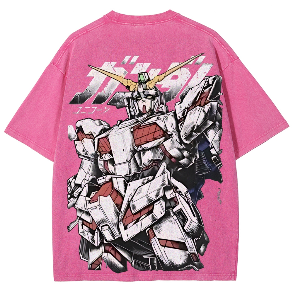 RX-78-2 RX-0 Unicorn Gundam | Unisex Fit Washed T-Shirt 2512000836