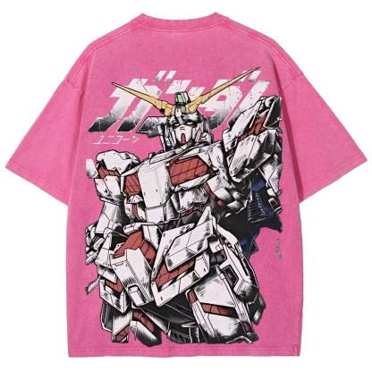 RX-78-2 RX-0 Unicorn Gundam | Unisex Fit Washed T-Shirt 2512000836