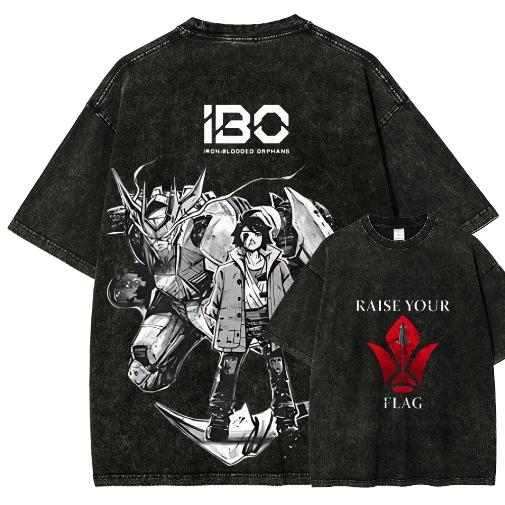 ASW-G-08 Gundam Barbatos Lupus Rex | Unisex Fit Washed T-Shirt 2512000840