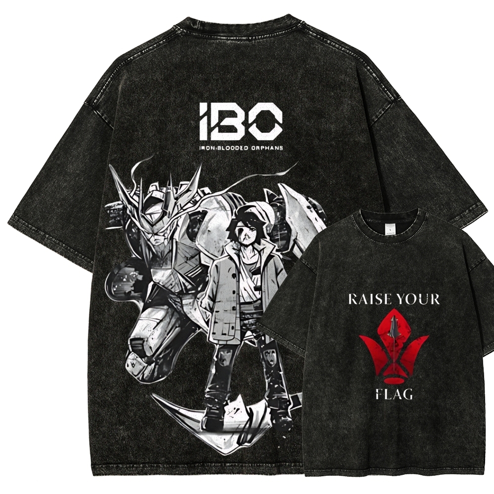 ASW-G-08 Gundam Barbatos Lupus Rex | Unisex Fit Washed T-Shirt 2512000840