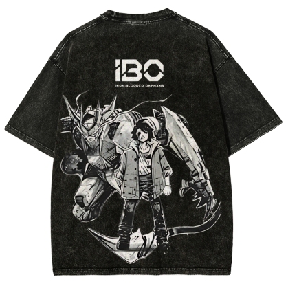 ASW-G-08 Gundam Barbatos Lupus Rex | Unisex Fit Washed T-Shirt 2512000840