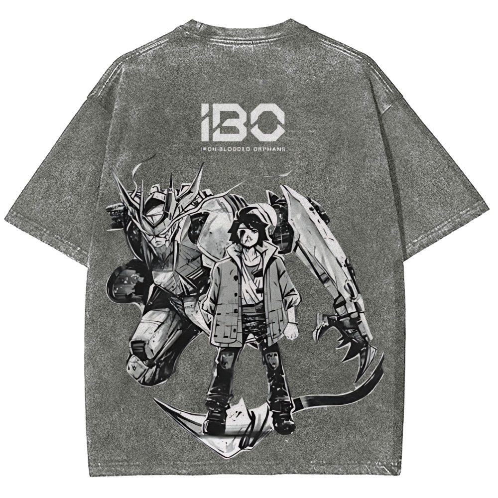 ASW-G-08 Gundam Barbatos Lupus Rex | Unisex Fit Washed T-Shirt 2512000840