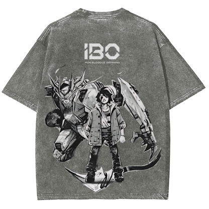ASW-G-08 Gundam Barbatos Lupus Rex | Unisex Fit Washed T-Shirt 2512000840