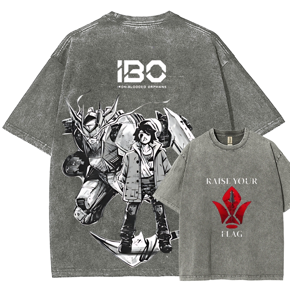 ASW-G-08 Gundam Barbatos Lupus Rex | Unisex Fit Washed T-Shirt 2512000840