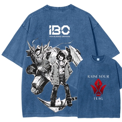 ASW-G-08 Gundam Barbatos Lupus Rex | Unisex Fit Washed T-Shirt 2512000840