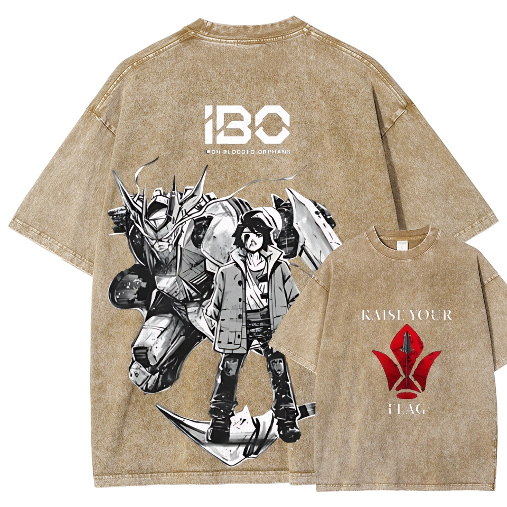 ASW-G-08 Gundam Barbatos Lupus Rex | Unisex Fit Washed T-Shirt 2512000840