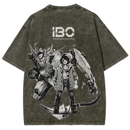 ASW-G-08 Gundam Barbatos Lupus Rex | Unisex Fit Washed T-Shirt 2512000840