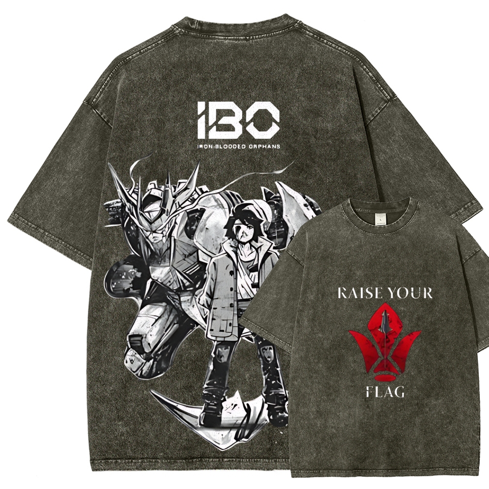 ASW-G-08 Gundam Barbatos Lupus Rex | Unisex Fit Washed T-Shirt 2512000840