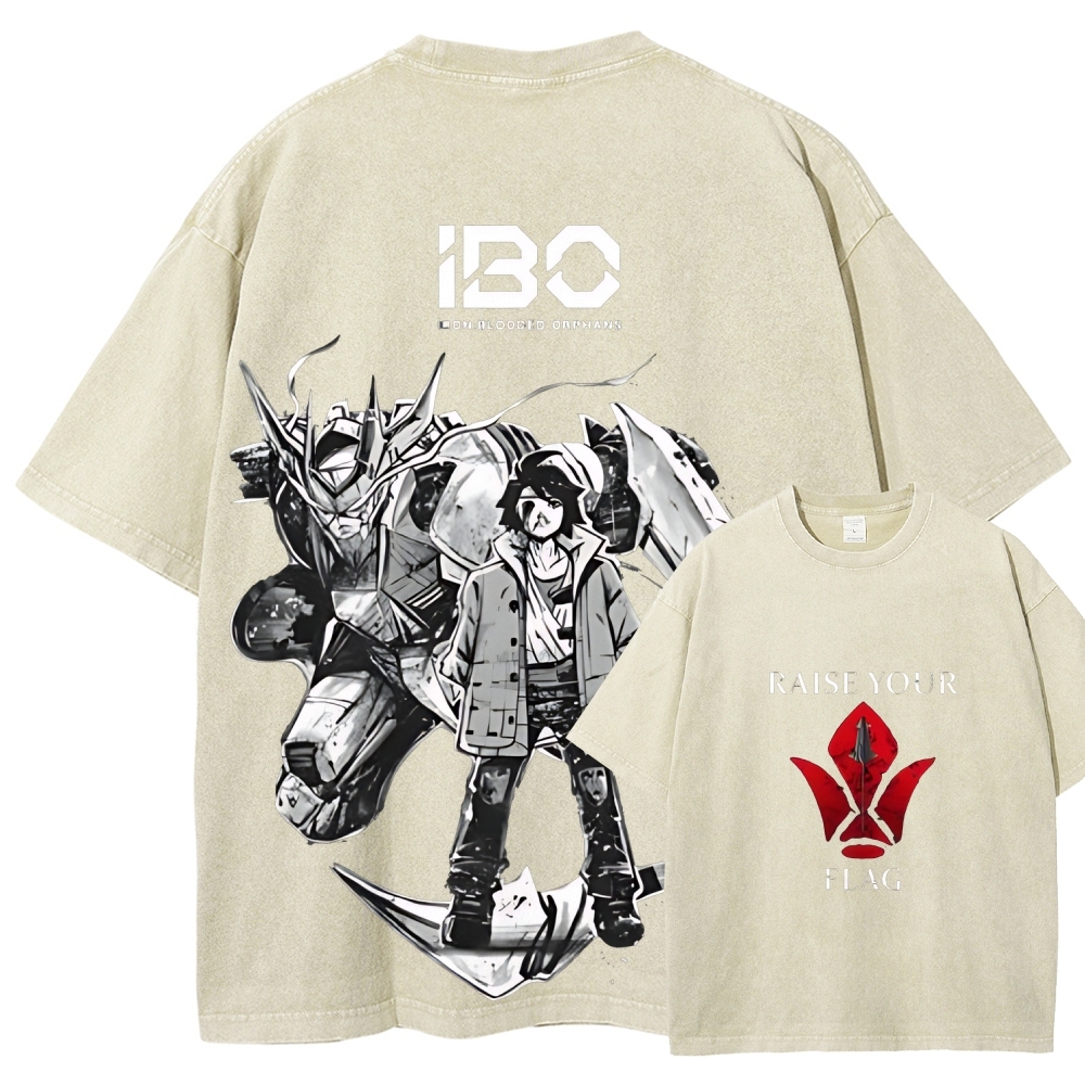 ASW-G-08 Gundam Barbatos Lupus Rex | Unisex Fit Washed T-Shirt 2512000840