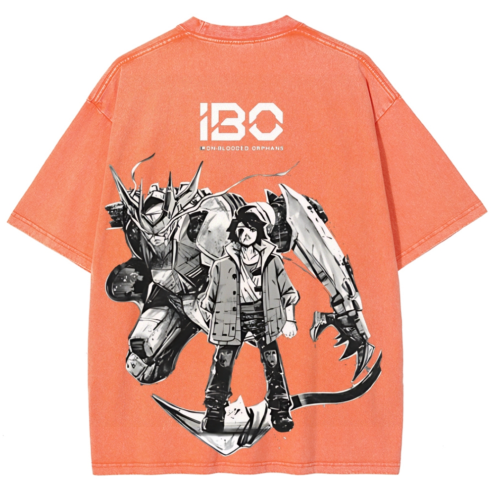 ASW-G-08 Gundam Barbatos Lupus Rex | Unisex Fit Washed T-Shirt 2512000840