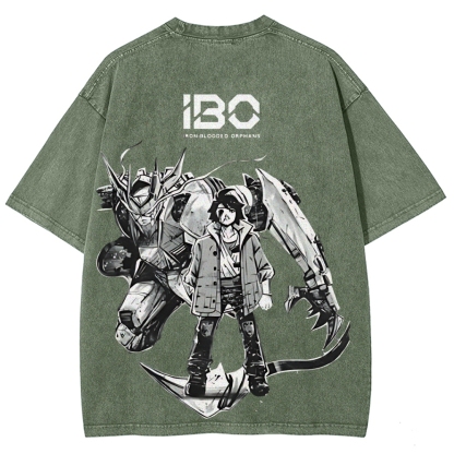 ASW-G-08 Gundam Barbatos Lupus Rex | Unisex Fit Washed T-Shirt 2512000840