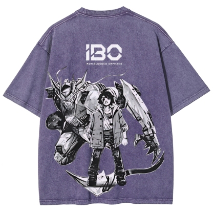ASW-G-08 Gundam Barbatos Lupus Rex | Unisex Fit Washed T-Shirt 2512000840