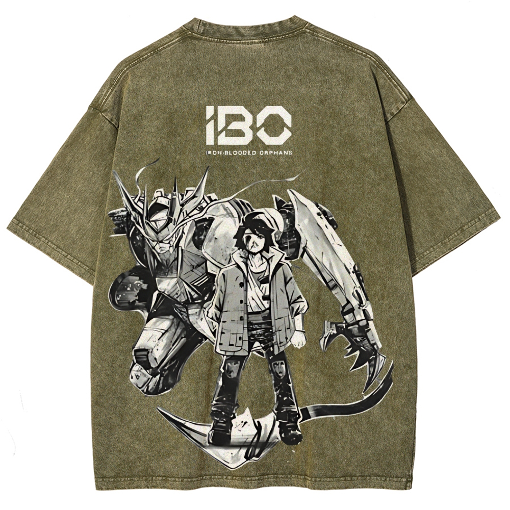 ASW-G-08 Gundam Barbatos Lupus Rex | Unisex Fit Washed T-Shirt 2512000840
