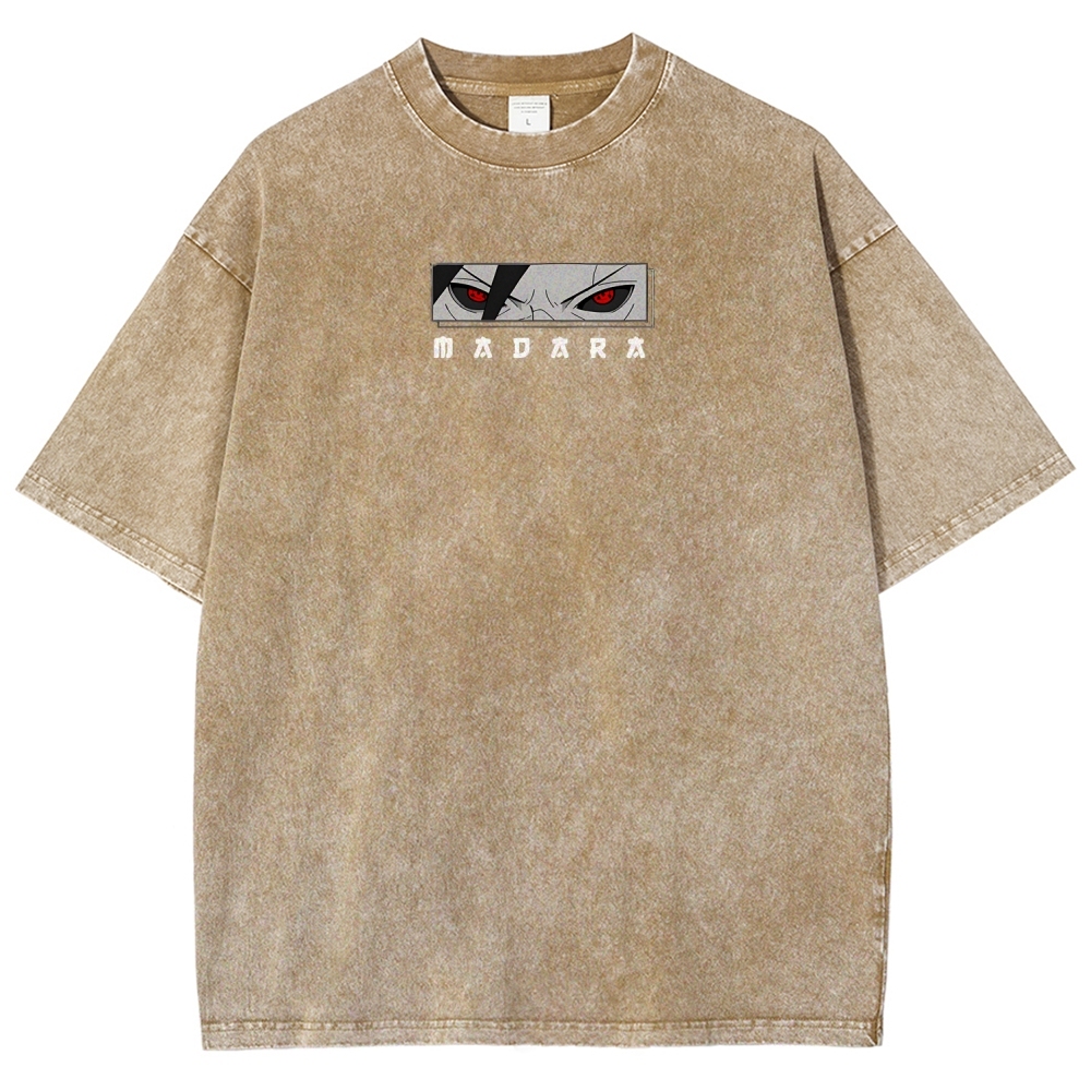 Naruto Uchiha Madara | Unisex Fit Washed T-Shirt 2512004225