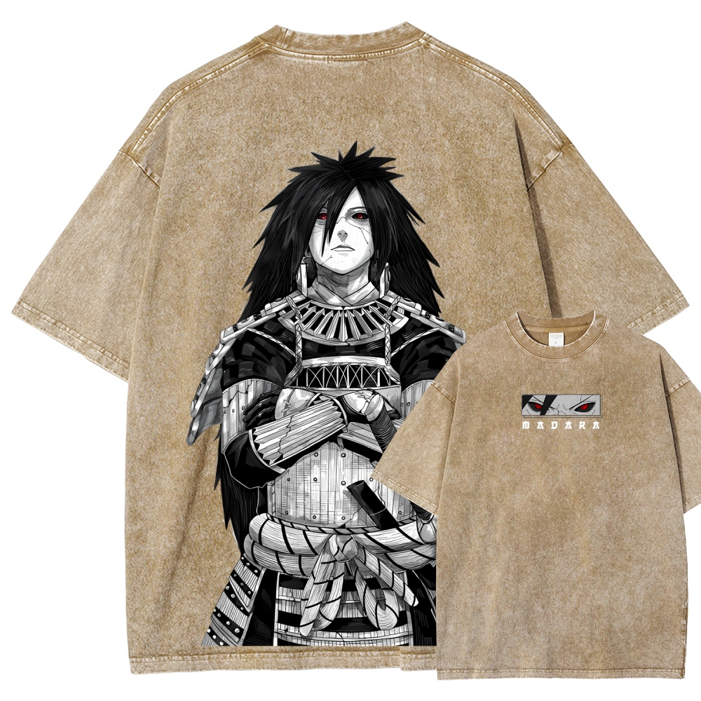 Naruto Uchiha Madara | Unisex Fit Washed T-Shirt 2512004225