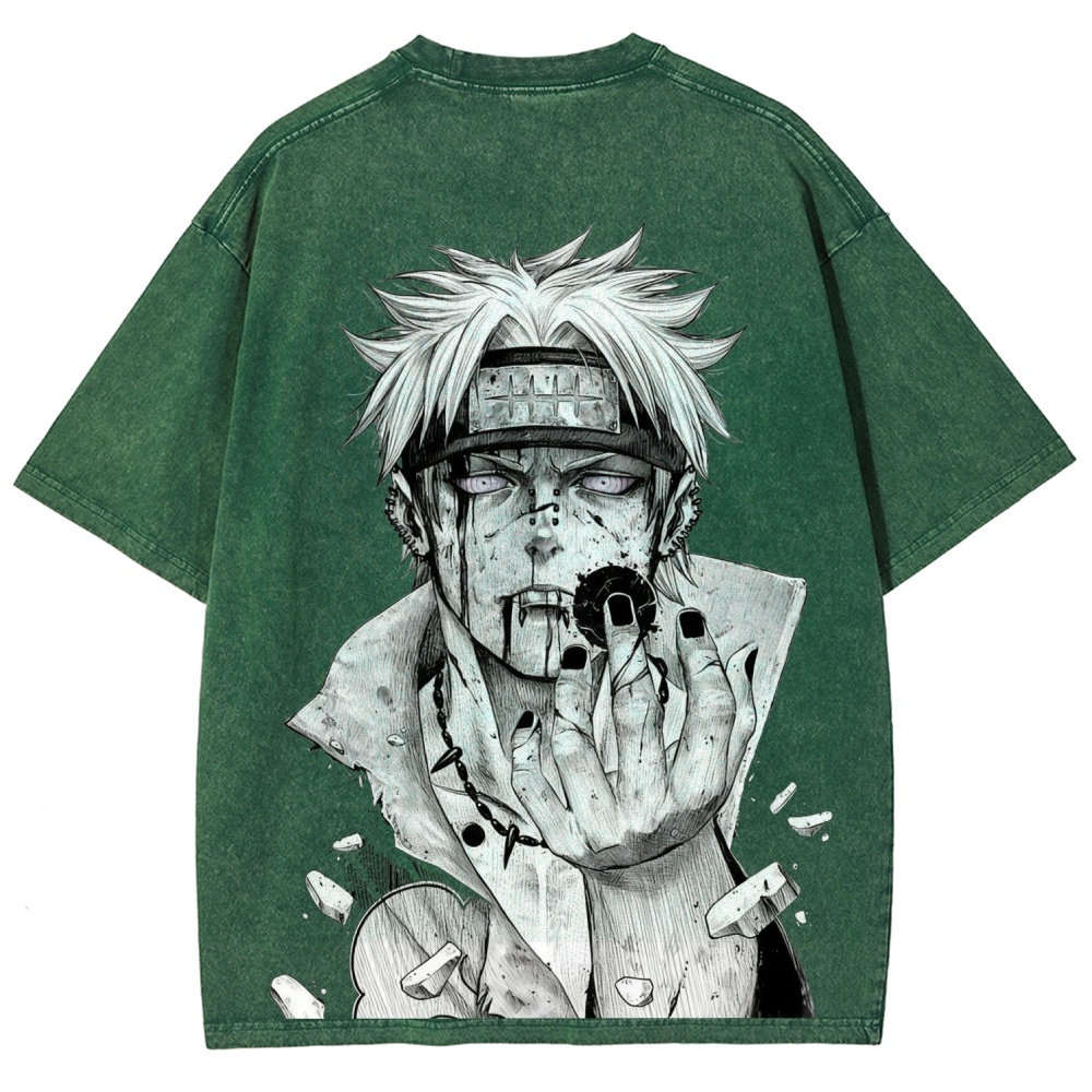 Naruto Pain Shinratensei | Unisex Fit Washed T-Shirt 2512004384