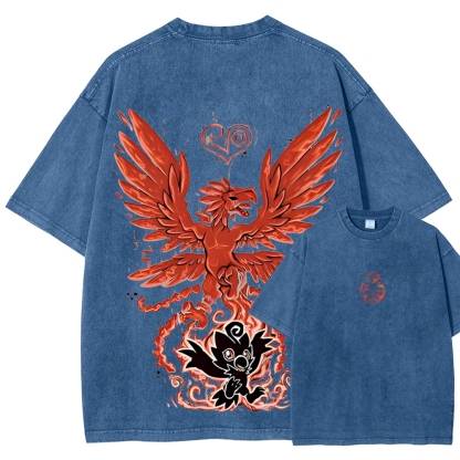 WarGreymon Digimon Adventure | Unisex Fit Washed T-Shirt
