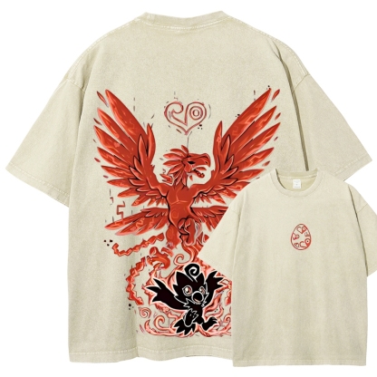 WarGreymon Digimon Adventure | Unisex Fit Washed T-Shirt