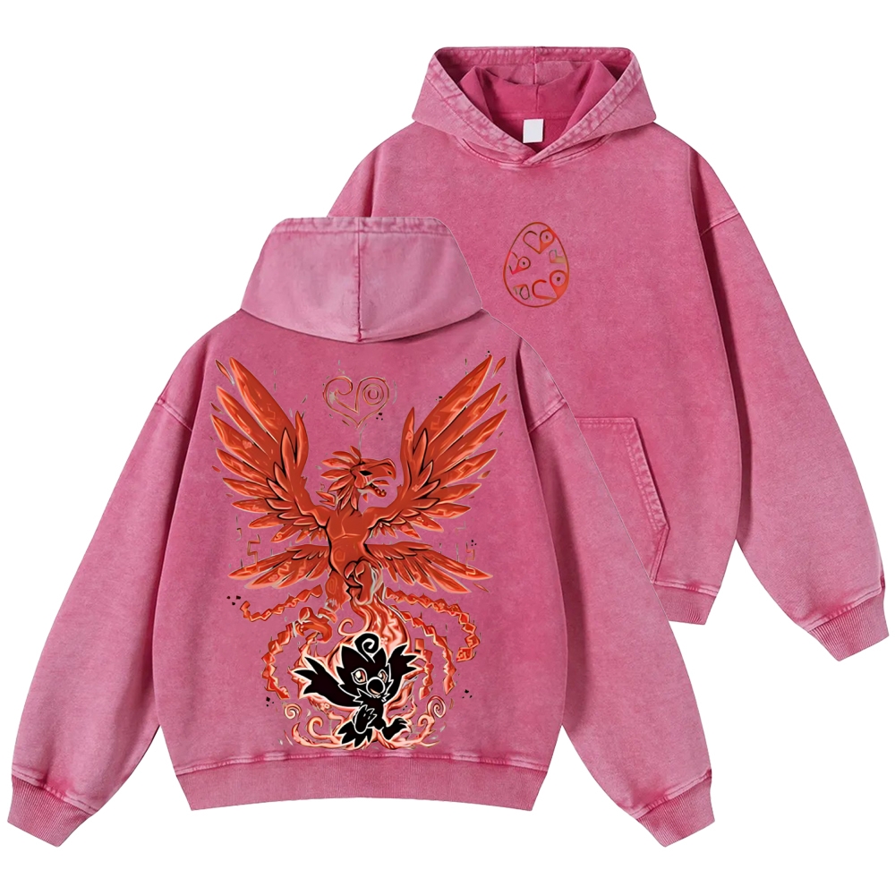 WarGreymon Digimon Adventure | Unisex Casual Printed Double-sided Washed Hoodie