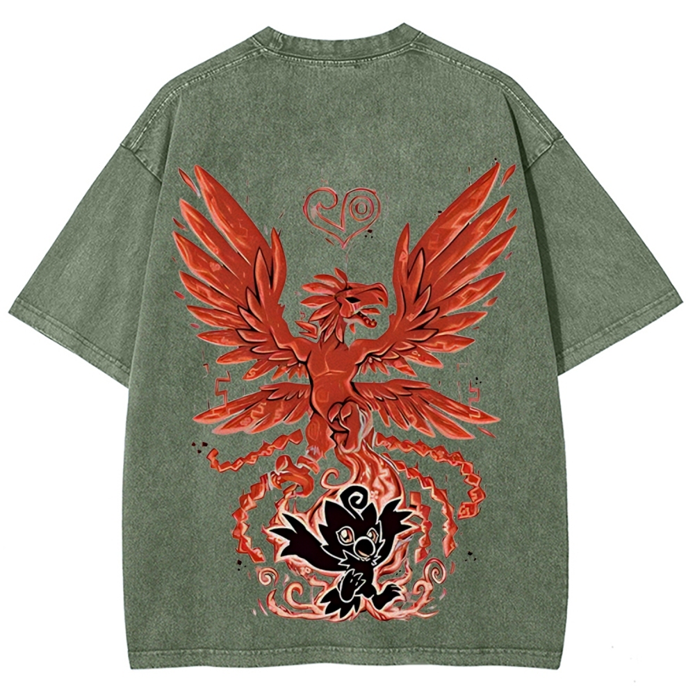 WarGreymon Digimon Adventure | Unisex Fit Washed T-Shirt