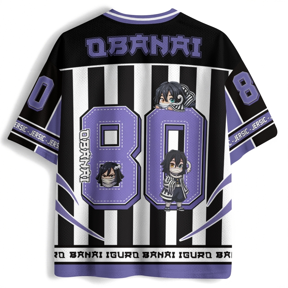 Demon Slayer Iguro Obanai Jersey
