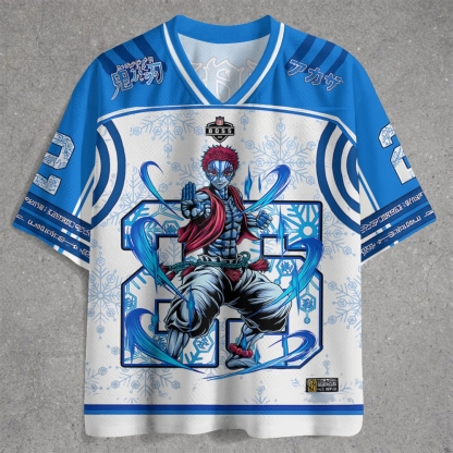 Akaza – Ice Fury Edition ❄️🔥 Jersey Shirts