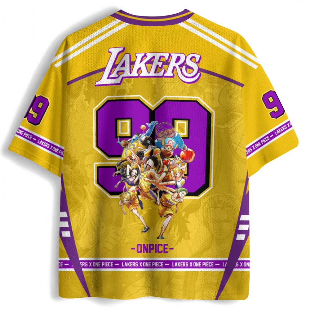 One Piece × Lakers Jersey Shirts
