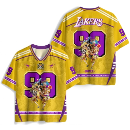 One Piece × Lakers Jersey Shirts