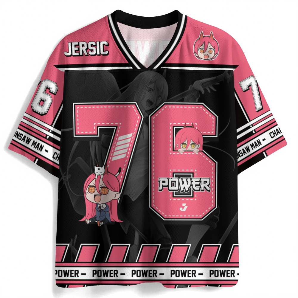 Chainsaw man Power Jersey Shirts