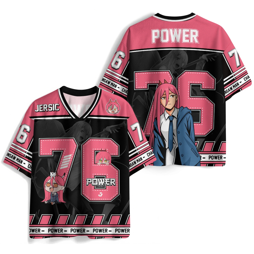 Chainsaw man Power Jersey Shirts