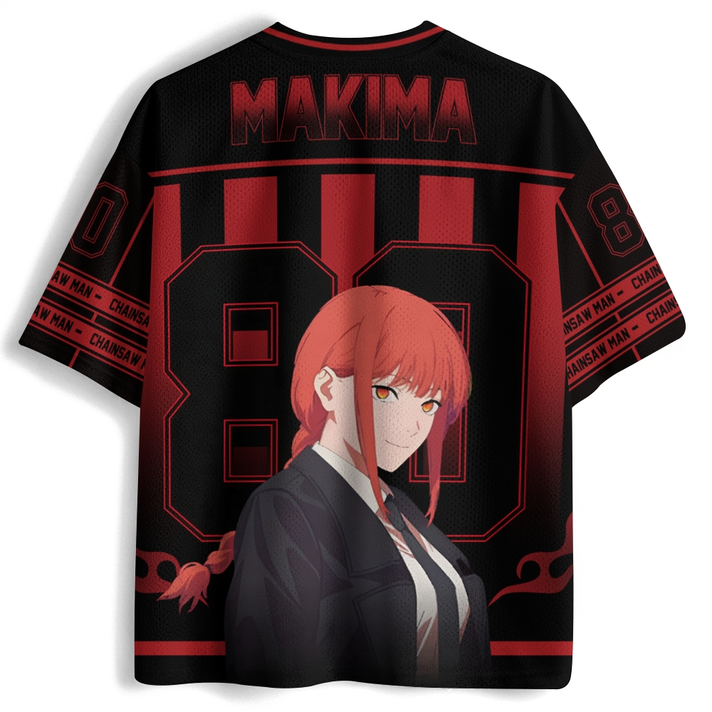 Chainsaw man Makima Jersey Shirts