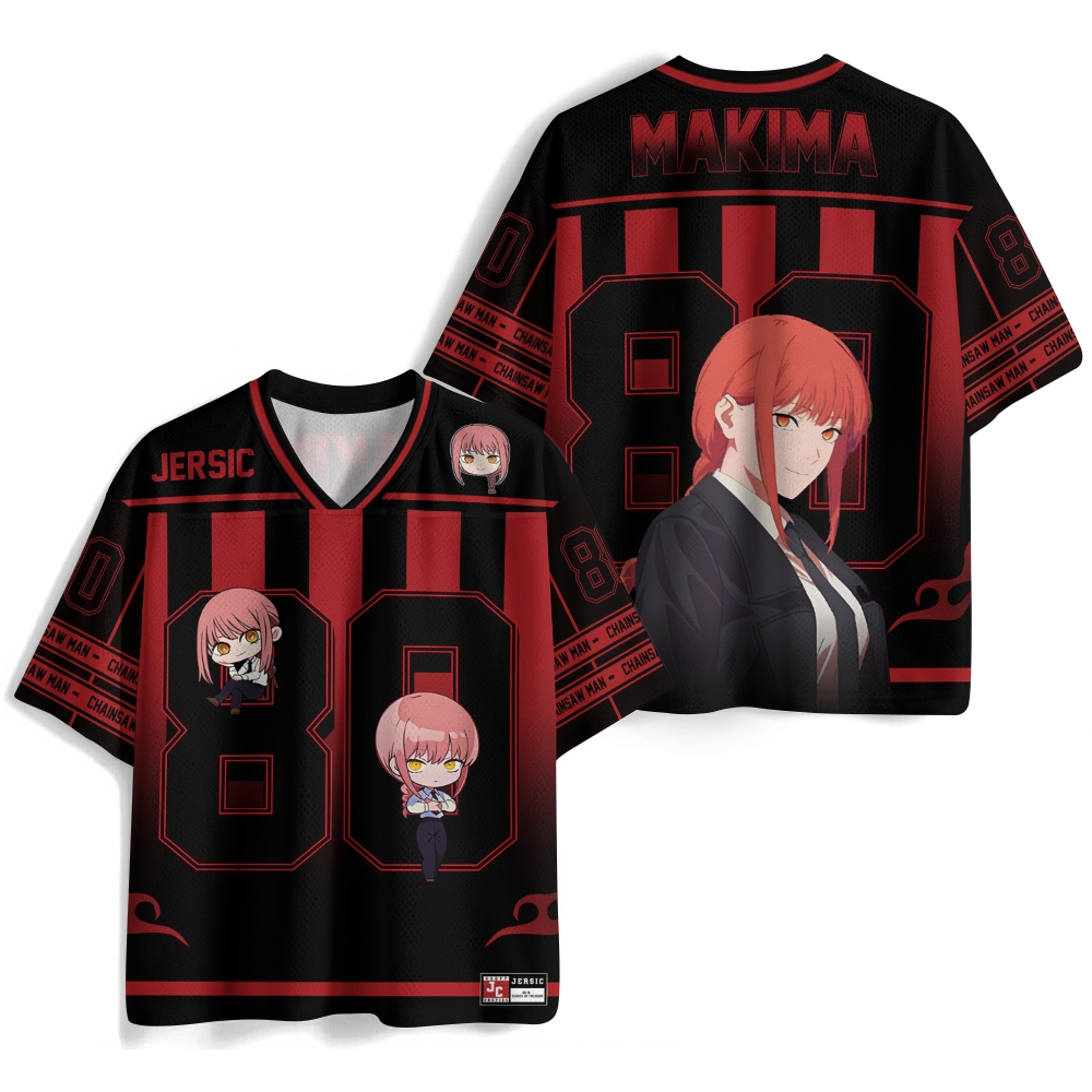 Chainsaw man Makima Jersey Shirts