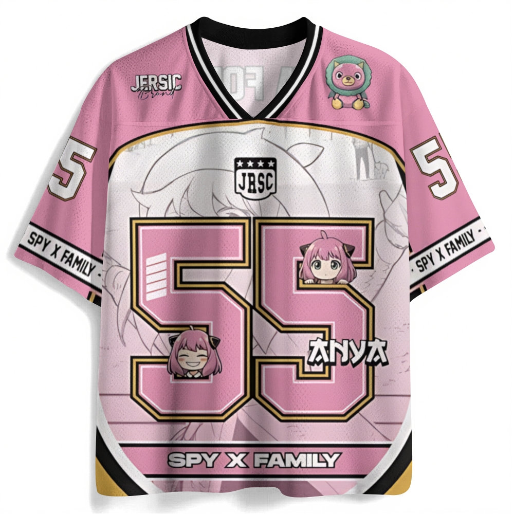 Anya Forger Spy Play Anime Football Jersey