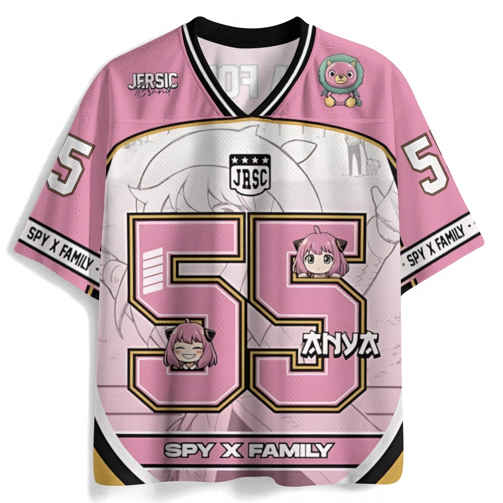 Anya Forger Spy Play Anime Football Jersey