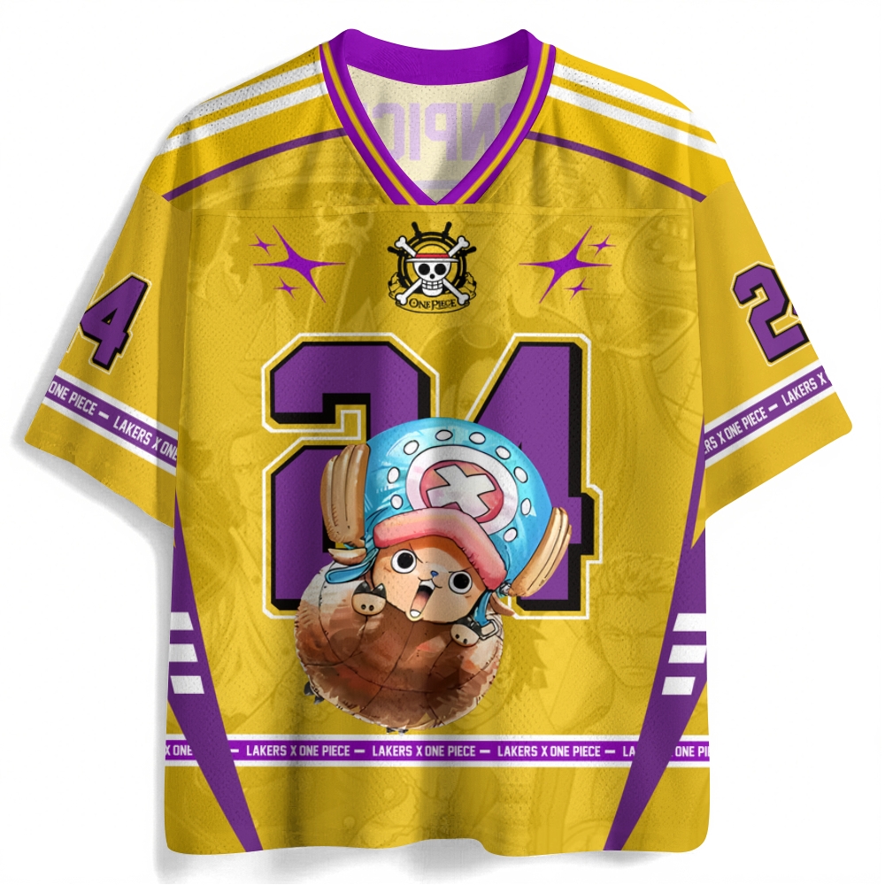 One Piece × Lakers Tony Tony Chopper Jersey Shirts