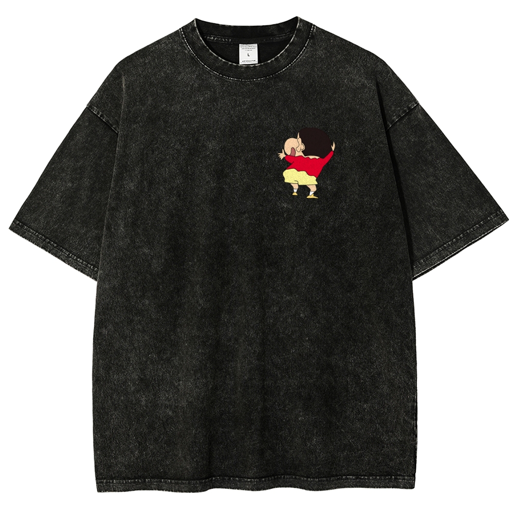 Crayon Shin-chan | Unisex Fit Washed T-Shirt 2601017532
