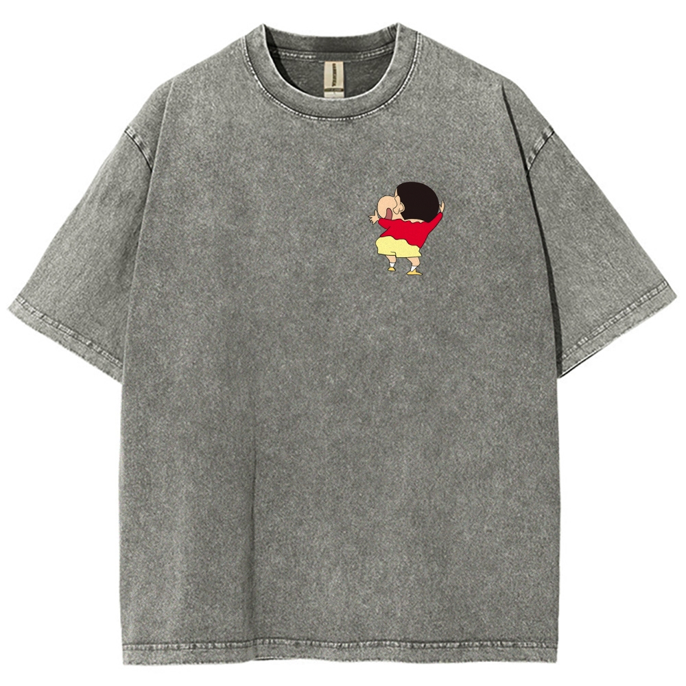 Crayon Shin-chan | Unisex Fit Washed T-Shirt 2601017532