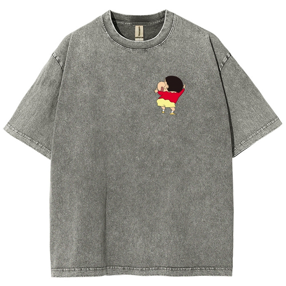 Crayon Shin-chan | Unisex Fit Washed T-Shirt 2601017532