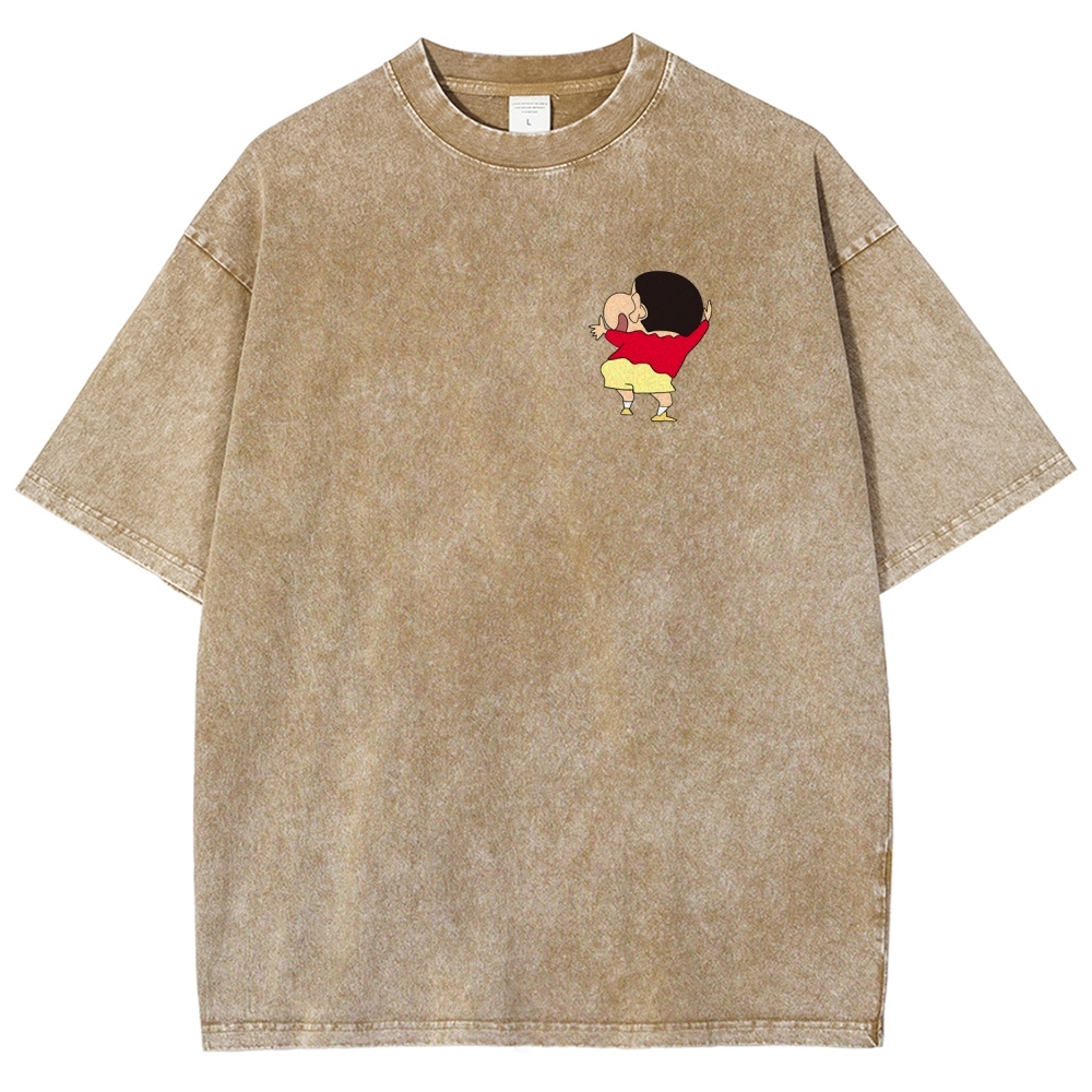 Crayon Shin-chan | Unisex Fit Washed T-Shirt 2601017532