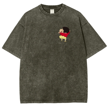 Crayon Shin-chan | Unisex Fit Washed T-Shirt 2601017532